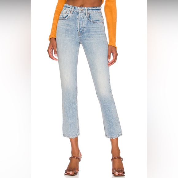 GRLFRND Karolina High Rise Straight Crop in Phoenix NWT